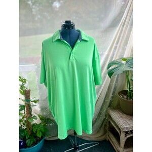 Bright Neon Green Performance Polo Golf Business Vacation